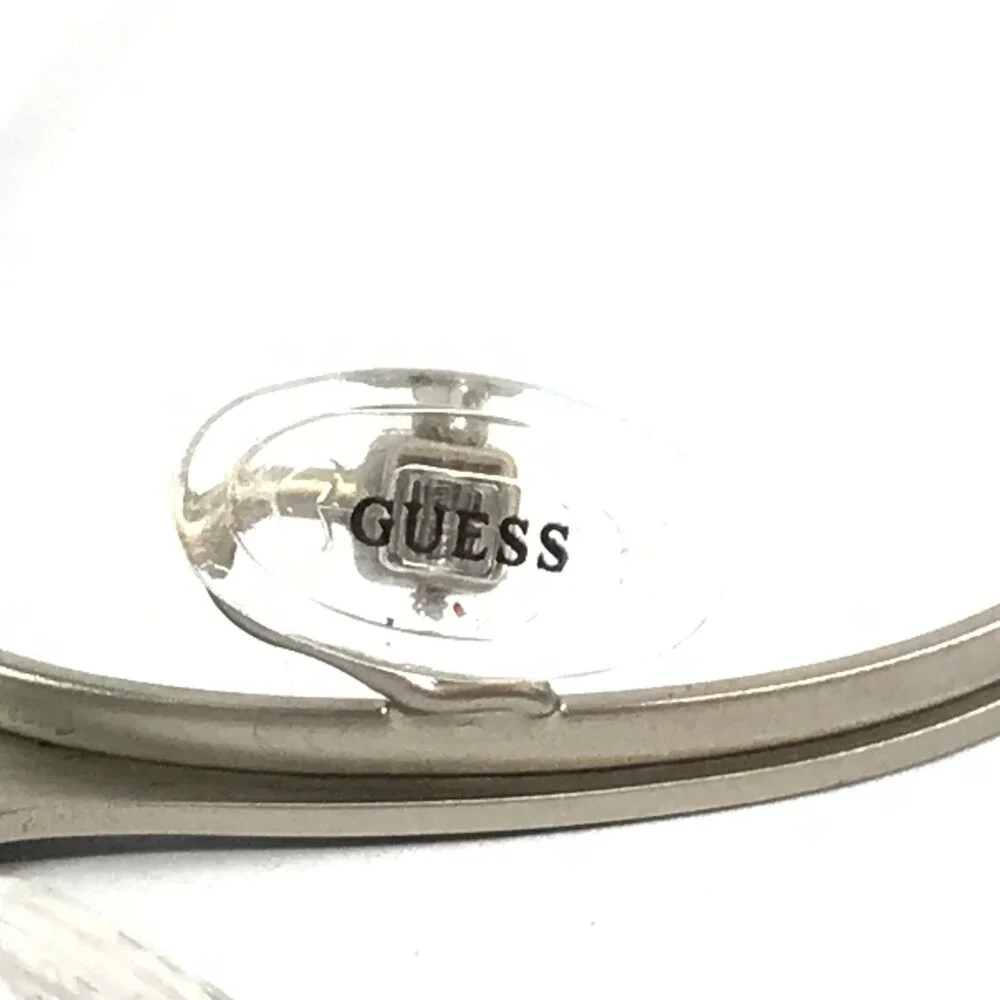 Guess Eyeglasses Frames GU2587 002 Black Silver Cat Eye Full Rim 54-17-140